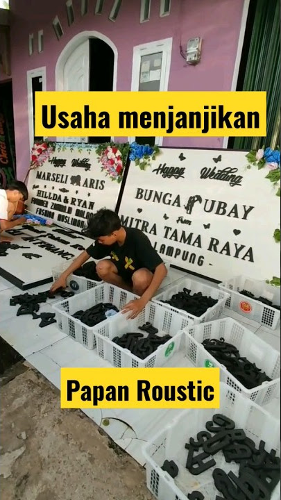 usaha menjanjikan.. papan ucapan roustic #shorts #usahaviral #papanroustic