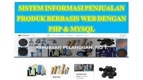 SISTEM INFORMASI PENJUALAN PRODUK BERBASIS WEB DENGAN PHP DAN MYSQL