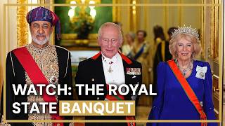WATCH: King Charles Hosts Sultan of Oman at Windsor State Banquet
