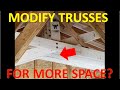 How to modify garage trusses for more height for a car lift super garage 1