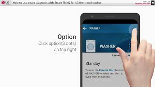 ThinQ - How to use Smart diagnosis in Front load Washer