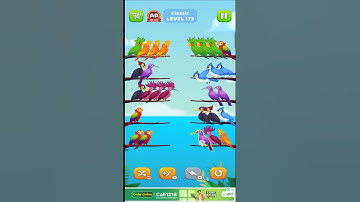 Bird Sort Puzzle l Classic Level 173 l Bird Sort Color Puzzle l Bird Sort Puzzle Challenge - Birds