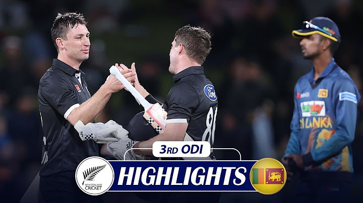 New Zealand Vs Sri Lanka 3rd ODI Match Highlights 2023   NZ Vs Sri