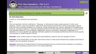 HCGTV: Course Preview - ICD-10-PCS Control vs  a More Definitive Root Operation