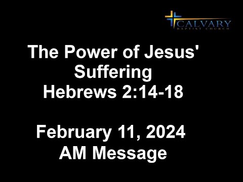 The Power of Jesus' Suffering