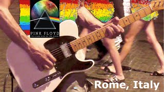 Money during Covid, Pink Floyd concert, Piazza Navona, Rome Italy, cover