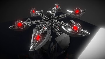 Hydraulic Sphere Bot - Sawblade Version - Perspective 1