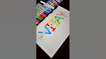 🔥 Stylish "Vijay" Name Calligraphy | Easy & Creative Hand Lettering Tutorial ✍️✨