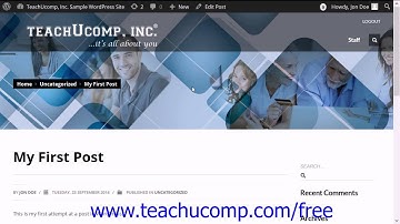 WordPress 4.0 Training Tutorial Saving a Draft