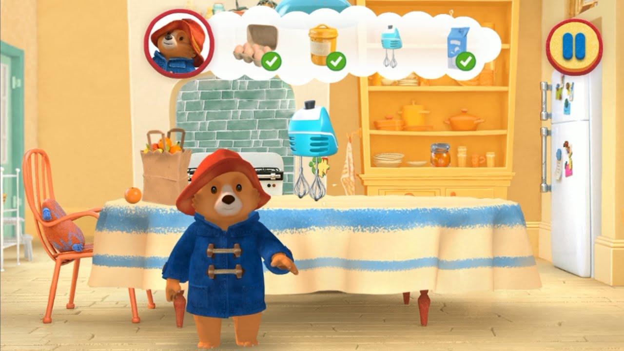 Las aventuras de Paddington. Desayuno familiar. Juego de niños.