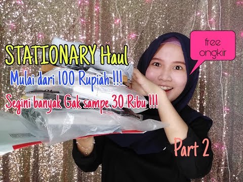 Hai, Panggil aku Tar^^ Divideo kali ini aku mau bikin shopee stationery haul lagi nih! barang-barang. 