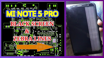 Mi Note 5 pro No Display Solution , black screen , Zebra Lines (but not light solution)