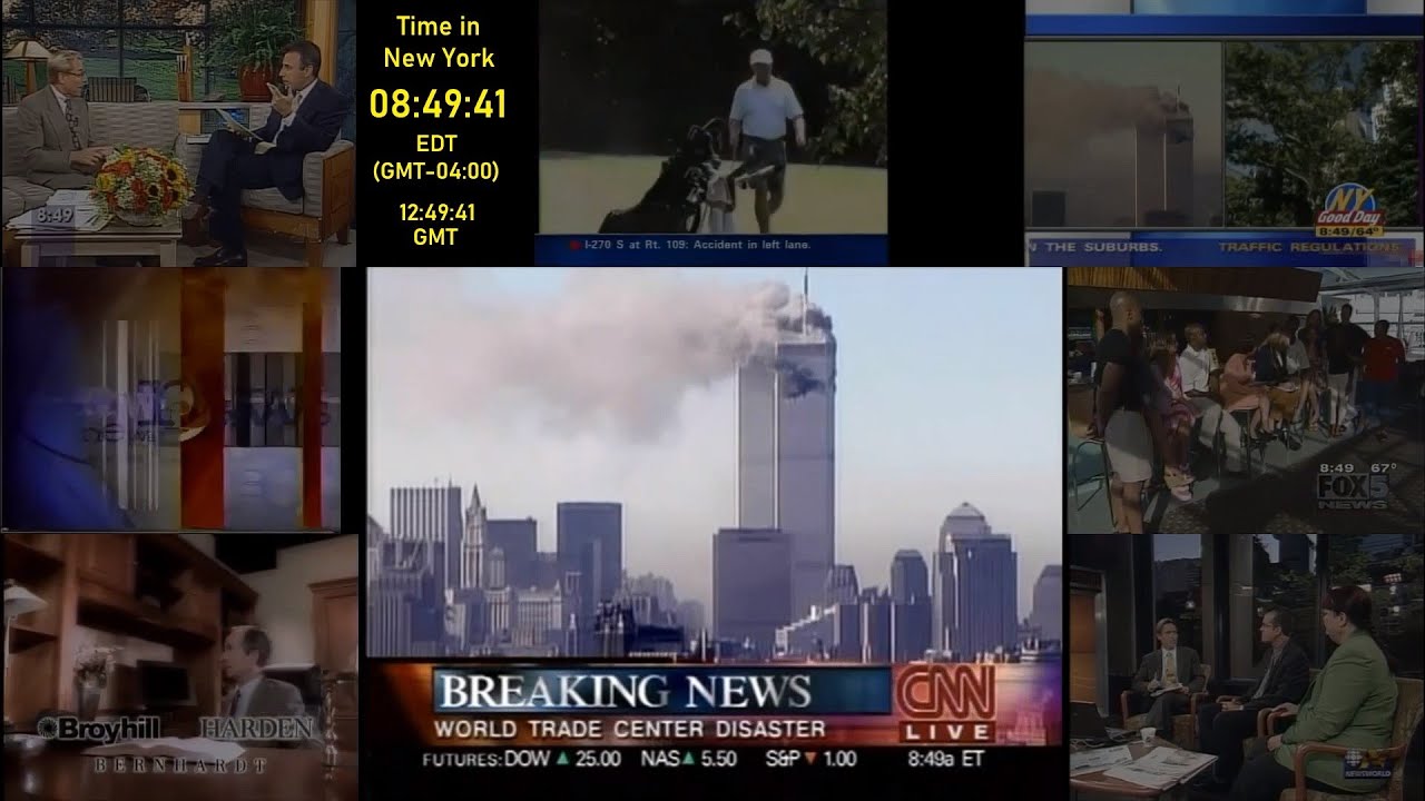 9/11 Attacks Real Time Dashboard - All Major News Coverage - September 11 2001, 