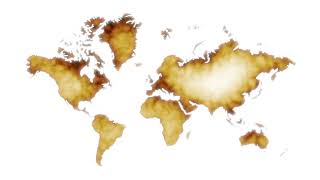 World Map - brown - looping - free stock footage