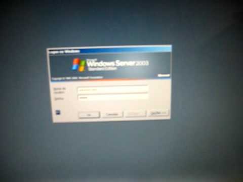 erro login Windows server 2003 - YouTube