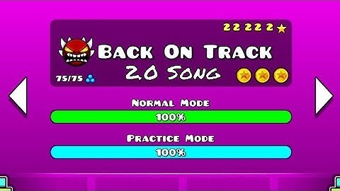 Back On Track but the song is Back On Track 2.0 (Geometry Dash).
