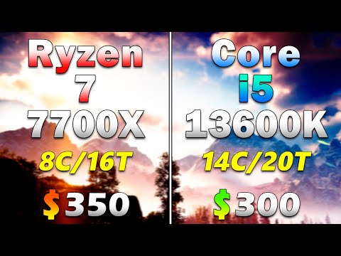 Core i5 13600K vs Ryzen 7 7700X | PC Gameplay Tested