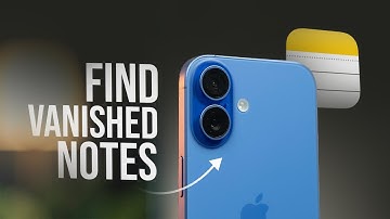 How to Find Notes on iPhone that Disappeared (tutorial)