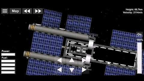 Adjustable Space Station Single Launch Spaceflight Simulator