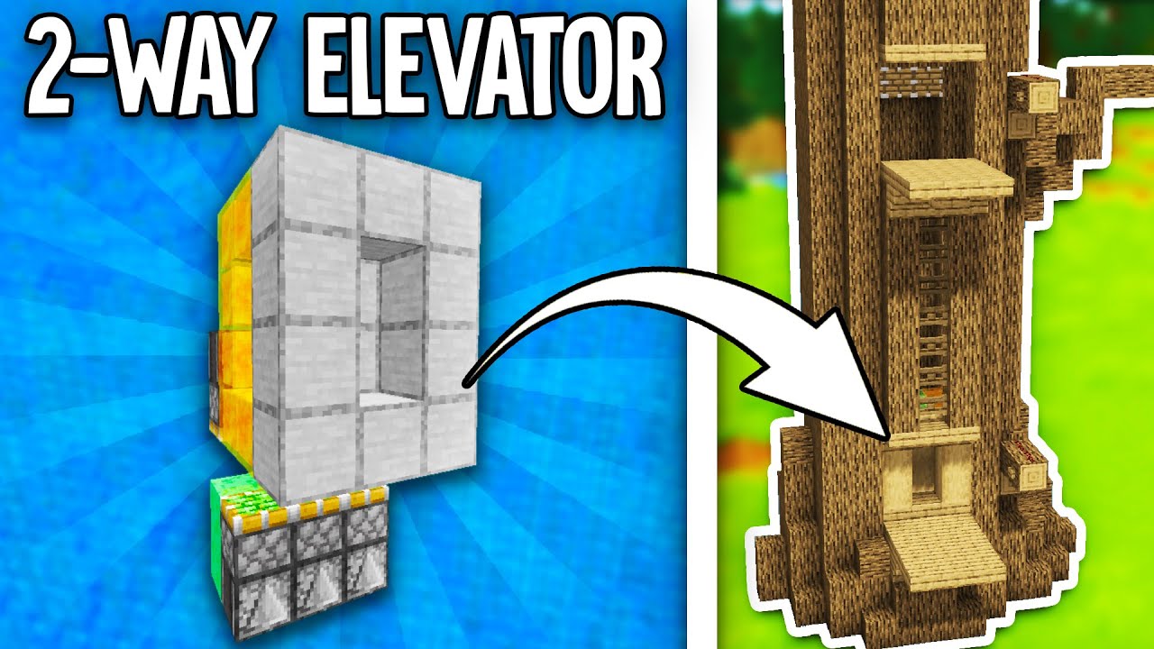 How To Make A Elevator In Minecraft Bedrock 1.16 - Minecraft