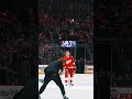 Patrick Kane on the mic as he makes history with his 1375th NHL point