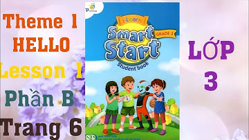 Tiếng Anh LỚP 3 theme 1 HELLO lesson 1 phần B trang 6 | I-Learn Smart Start grade 3 | CÔ HUỆ