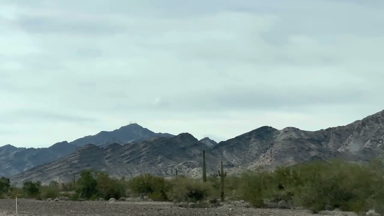 Drive down to BLM - Dome Rock rd. Quartzsite, AZ - abandon mine and house