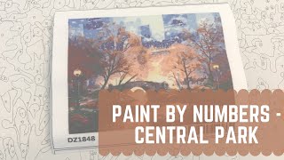 Paint by numbers-Central Park (start to finish, time lapse)