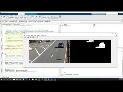 Contar coches con ForegroundDetector y análisis de blobs en MATLAB