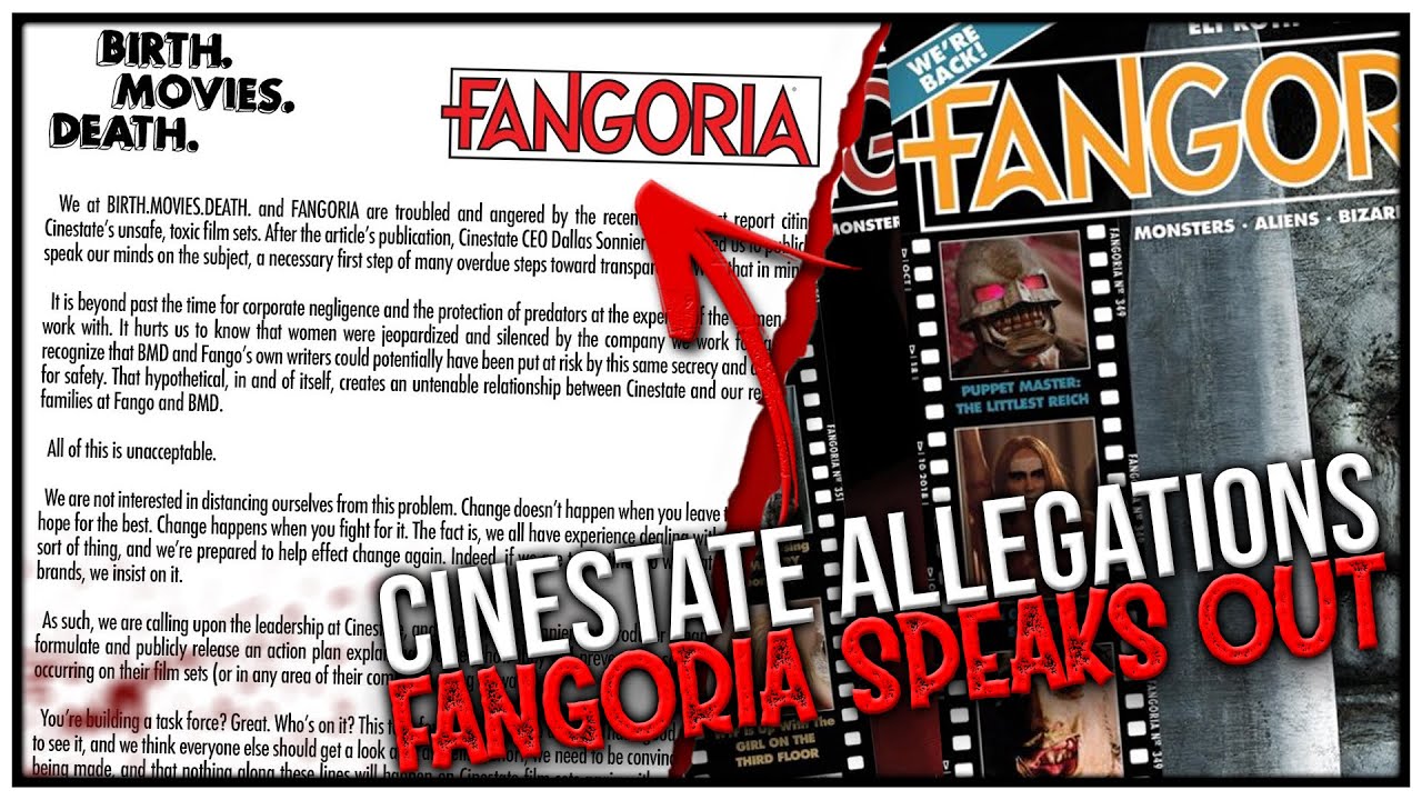 Cinestate Exposed for Sexual Misconduct... | FANGORIA Demands Change