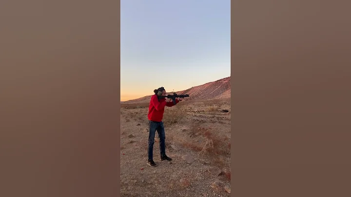 Binary Trigger Mag Dump on Ar-Pistol 5.56 #ar15 #binarytrigger #guns #shortvideos