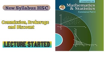 Commission, Brokerage and Discount ll Mathematics and statistics ll HSC ll Part 1