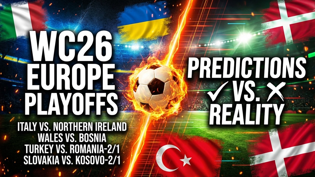Wc26 Script WC26 Europe Playoff Semis Predictions | Italy, Sweden, Denmark, Turkey ...