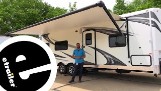Solera Replacement Awning Fabric Installation - 2017 Forest River Work and Play TT Toy Hauler