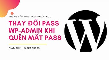 Hướng dẫn cách lấy lại mật khẩu password quản trị Website Wordpress - Toidayhoc Marketing Online 4.0