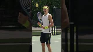 How to Exaggerate Topspin on your Backhand with Alexander Zverev