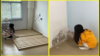 A girl living alone renovated a $200 rented house | Room makeover | Bedroom renovation