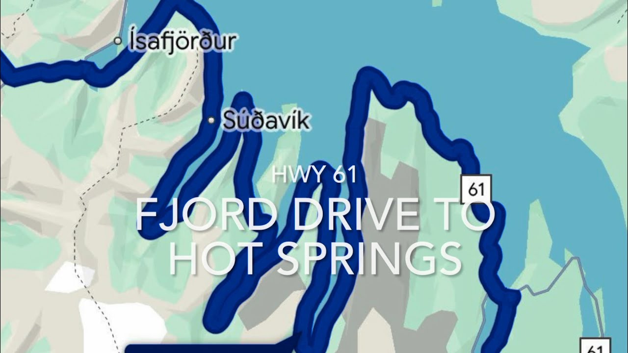 Hwy 61 to Hörgshlíðarlaug hot spring — Hörgshlíðarlaug, Iceland — video poster