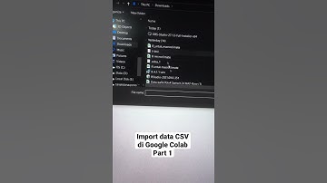 Part 1. How to import CSV file to google colab