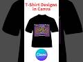 T-shirt design in Canva tutorial #canva #canvatutorial #tshirtdesign
