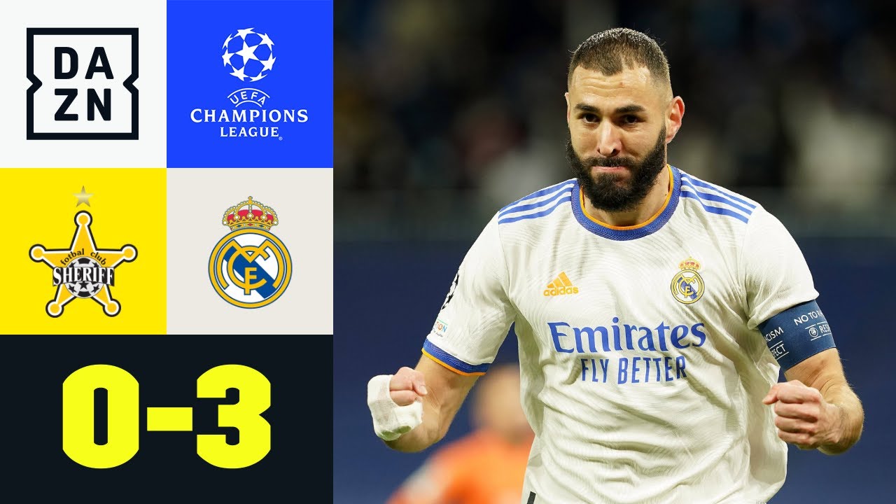 Königliche Revanche bei Sheriff: Sheriff - Real Madrid 0:3 | UEFA Champions  League | DAZN Highlights - YouTube