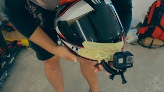 GoPro Hero 7 black Как закрепить камеру на шлеме сложной формы