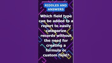 Field type can added Salesforce report to categorize record without creating formula or custom field