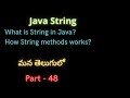 String class & methods | Java Strings |Java part - 48 |#suryaedutech |#javaprogramming|#set