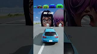 BIG vs SMALL Car 😱 | BeamNG Drive #shorts #automobile #carcrash