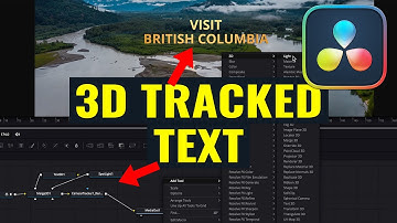 How To Use 3D Camera Tracker In DaVinci Resolve To Add Text Anywhere!