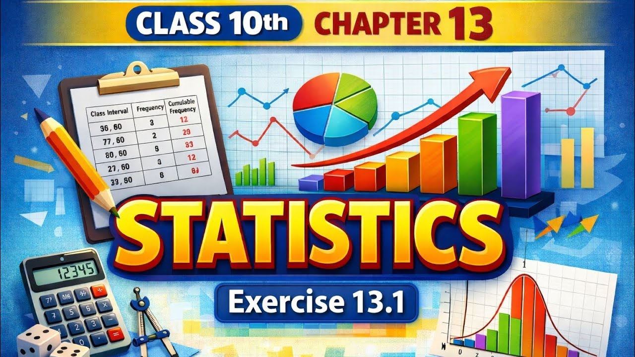 Class 10 Maths Statistics 🔥Chapter 13 Exercise 13.1 | Question 1 to 5 ...