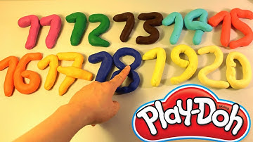 Learn To Count with PLAY-DOH Numbers! 1 to 20! Counting New Special Edition Mini Cans Opening