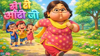 Moti Aunty Ji मट आट ज Fun Kids Nursery Rhyme Dancing Song For Children Zain Toons