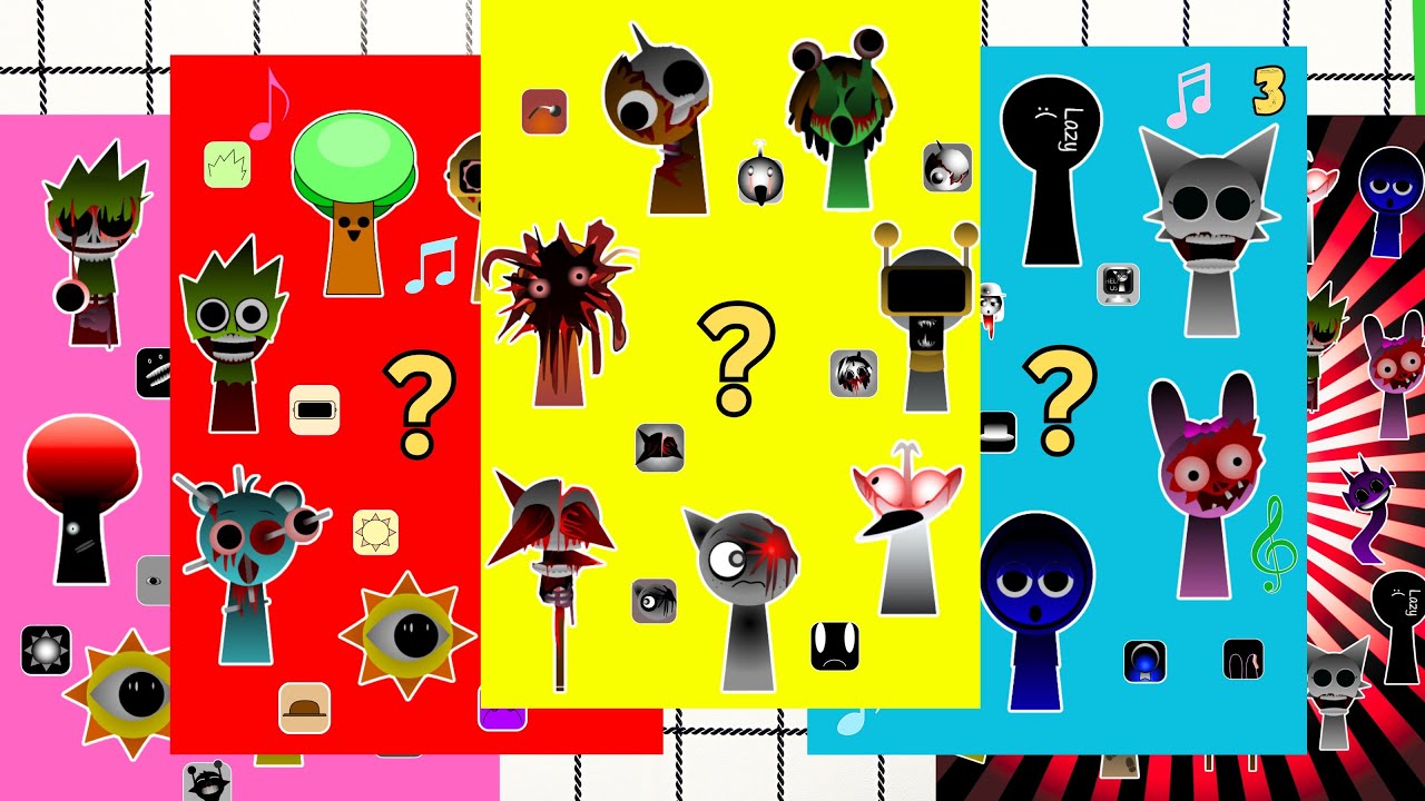 Incredibox SPRUNKI | 💥DIY Sticker Book | 🔥PHASE 3 (Complete Character Set) [Paper Craft]